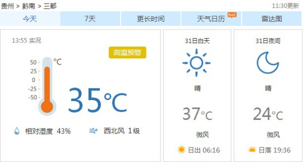 卡西村最新天气预报通知