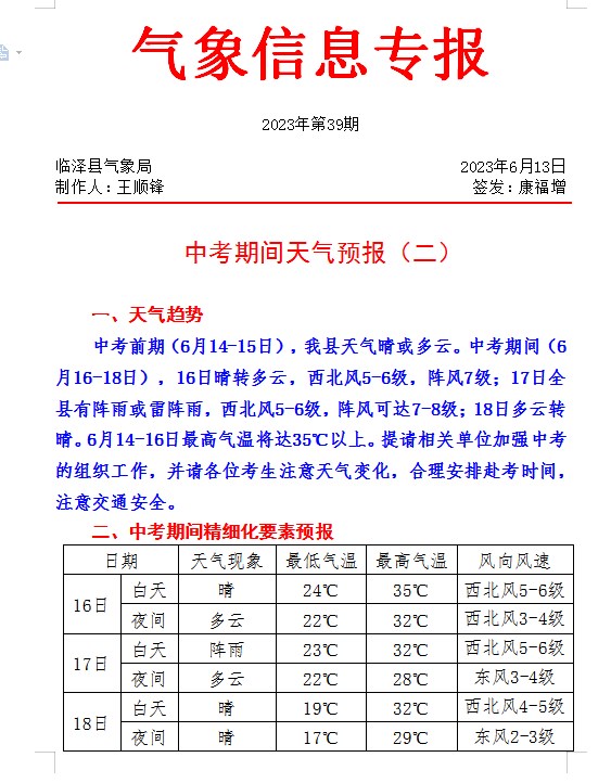 临泽镇最新天气预报，掌握天气变化，应对生活准备